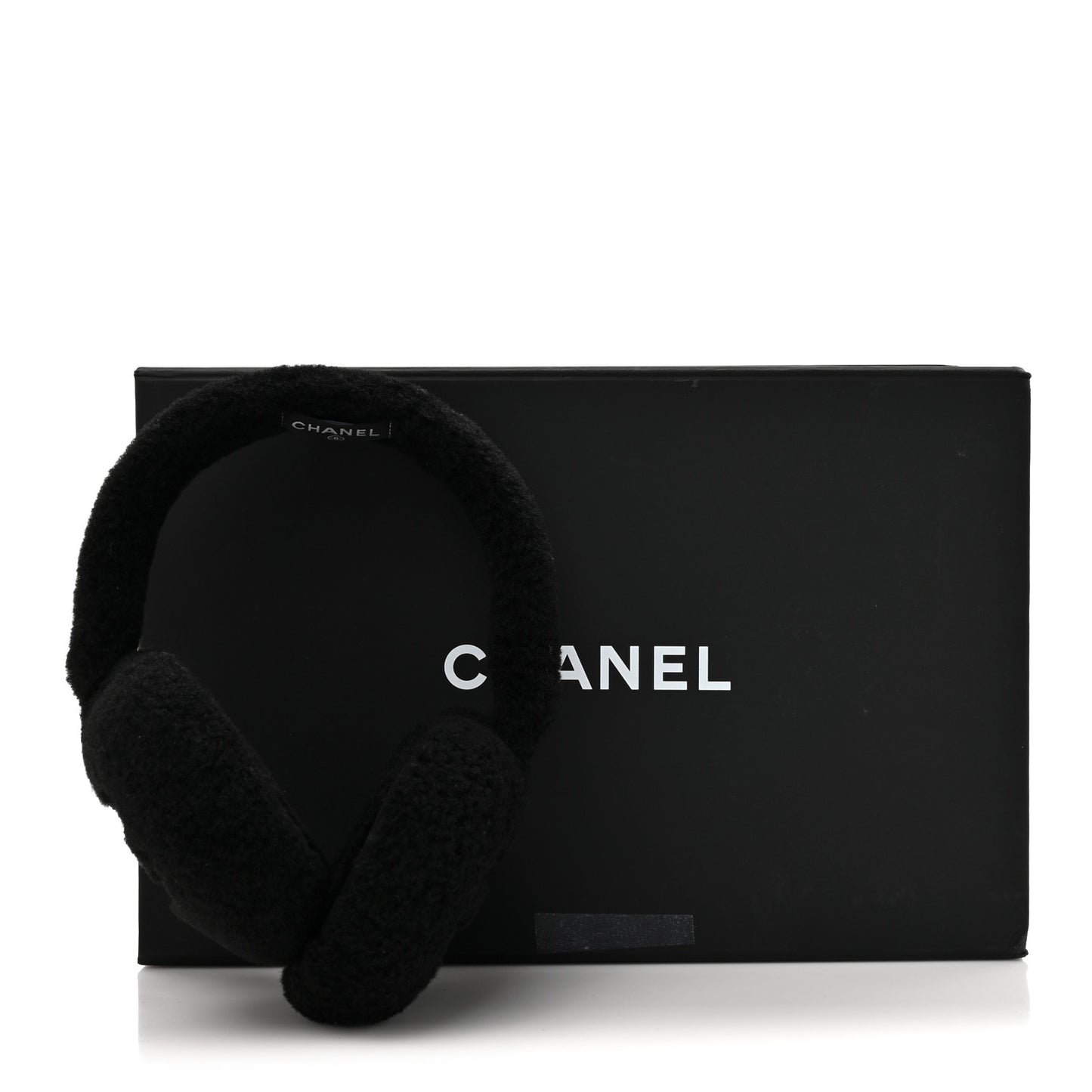Shearling CC Ear Muffs Black