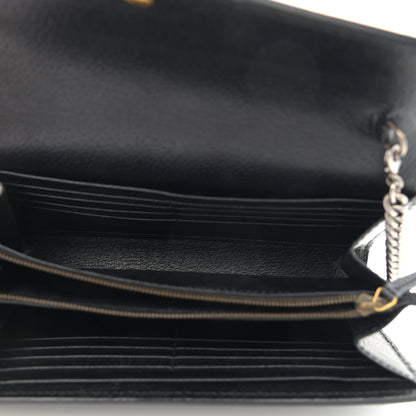 Gucci Calfskin Web Mini Dionysus Chain Wallet Black 5 of 13