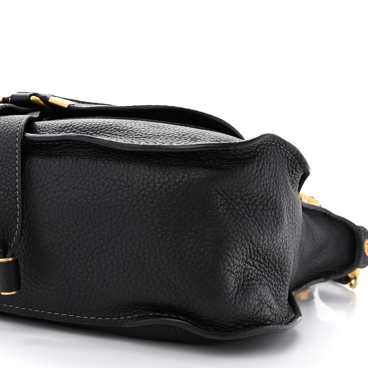 Calfskin Medium Marcie Satchel Black