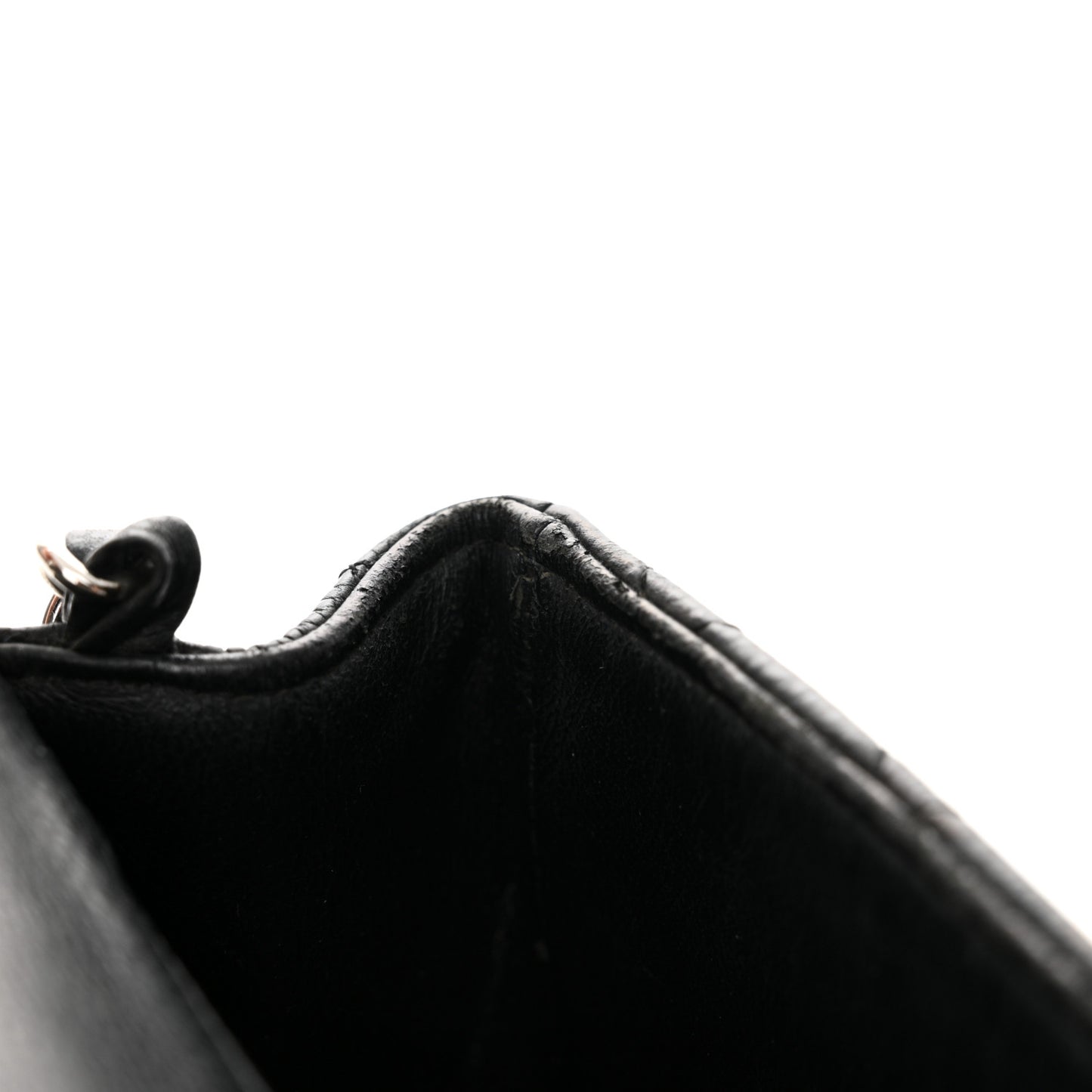 Caviar Quilted Mini Square Flap Black