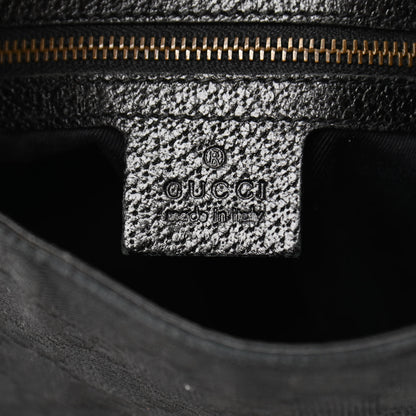 Gucci Monogram Piston Lock Jackie O Hobo Black 6 of 11