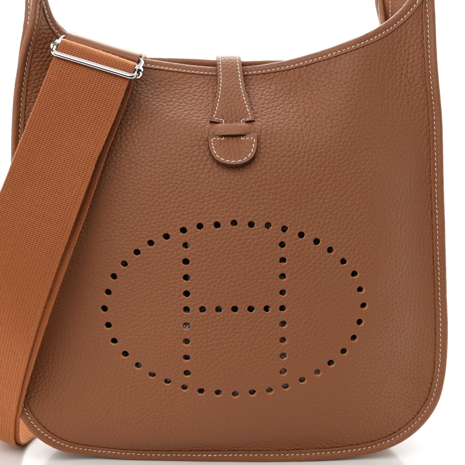 Hermes Taurillon Clemence Evelyne III PM Gold 8 of 11