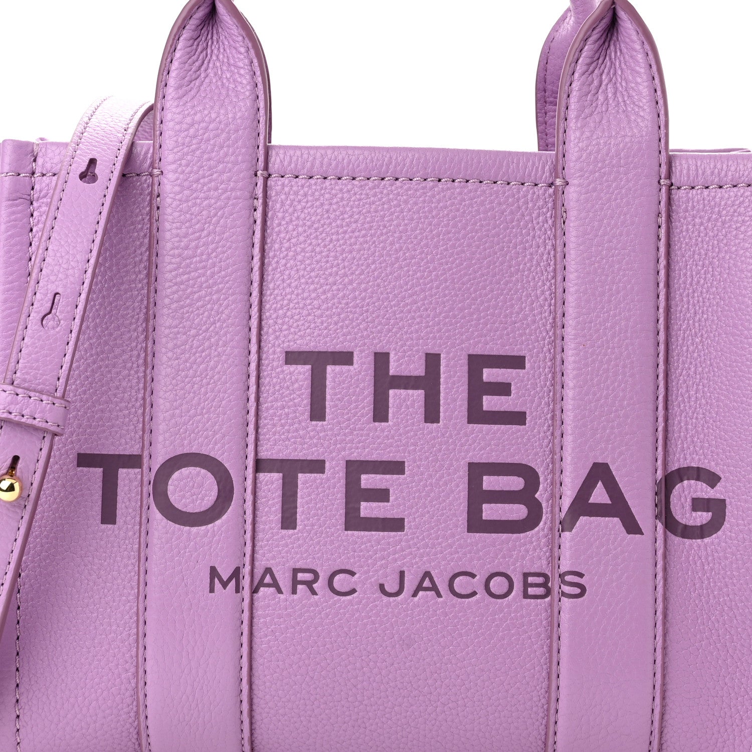 Marc Jacobs Grained Calfskin Small The Tote Bag Regal Orchid 9 of 11