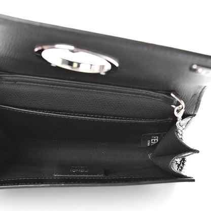 Fendi Vitello Cruise F is Fendi Wallet on Chain Black 5 of 11