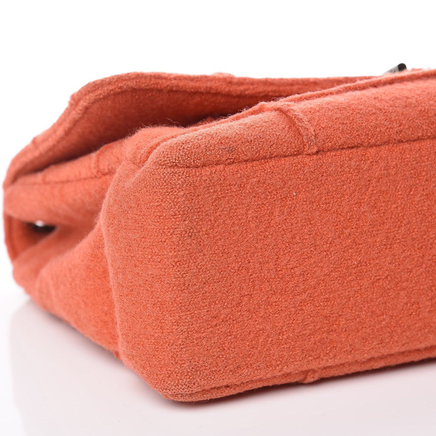 Wool Patchwork Mademoiselle Jumbo Flap Orange