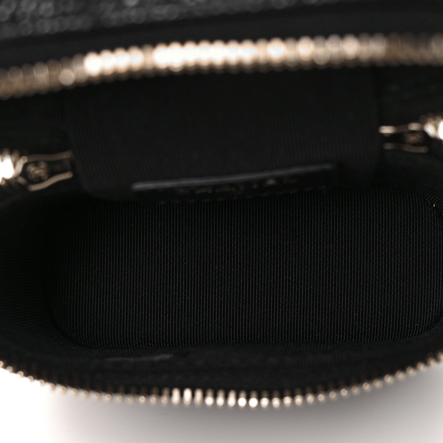 Chanel Caviar Quilted Small Handle With Care Vanity Case With Chain Black 5 of 9