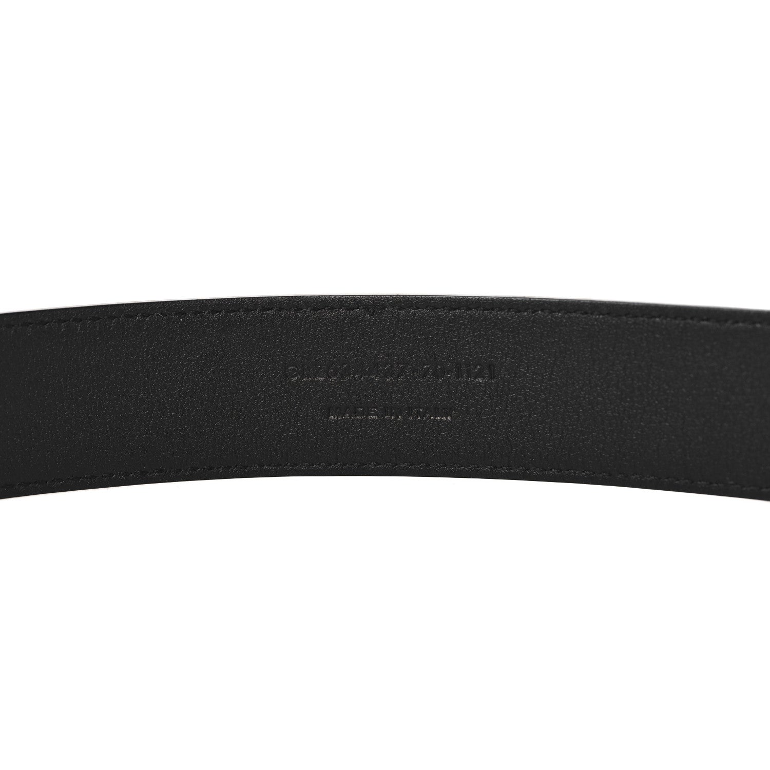 Saint Laurent Grained Calfskin Monogram Cassandre Square Buckle Belt 70 28 Black 6 of 6