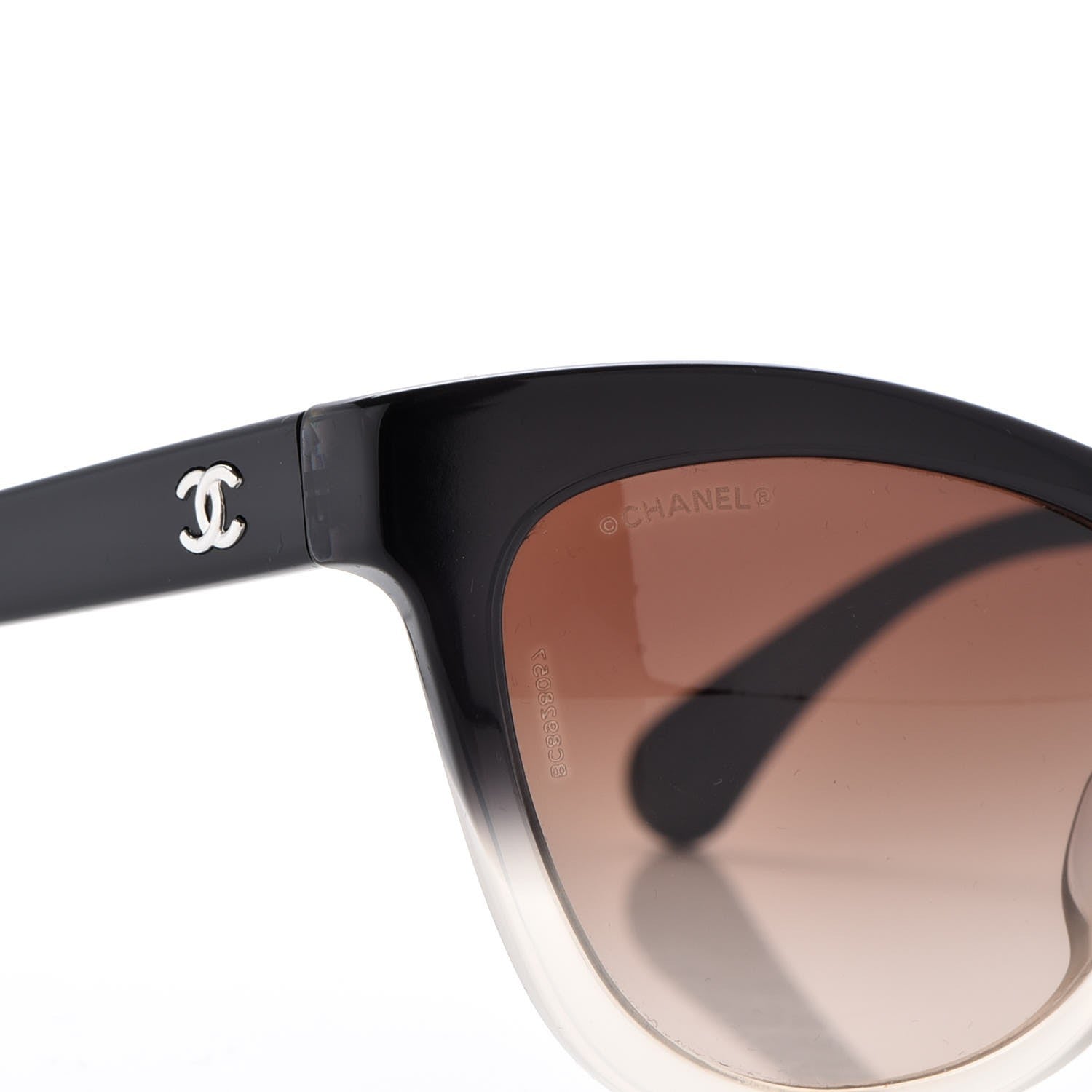 Chanel Acetate CC Cat Eye Summer Sunglasses 5350-A Black 6 of 7