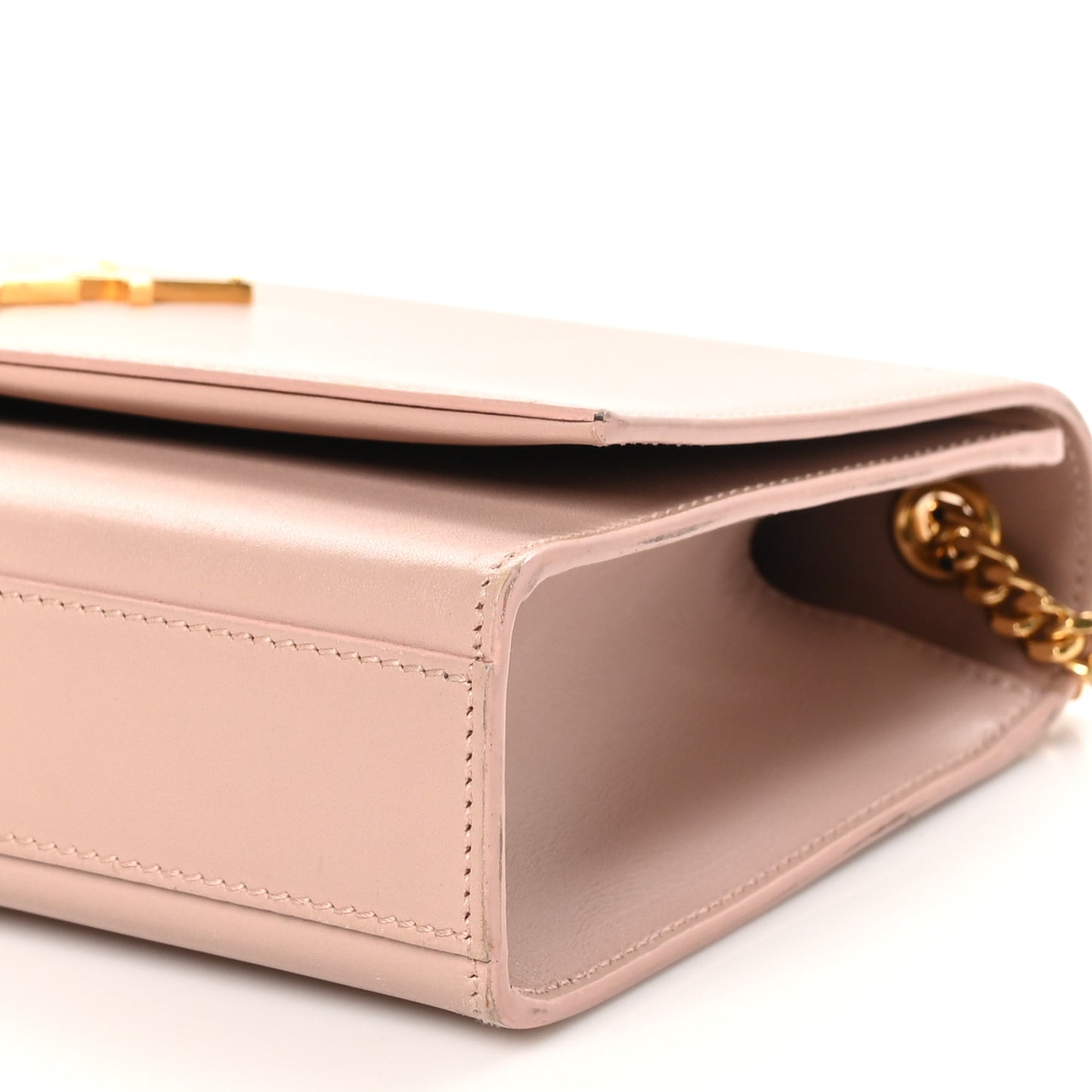 Smooth Calfskin Medium Classic Monogram Kate Tassel Satchel Pink