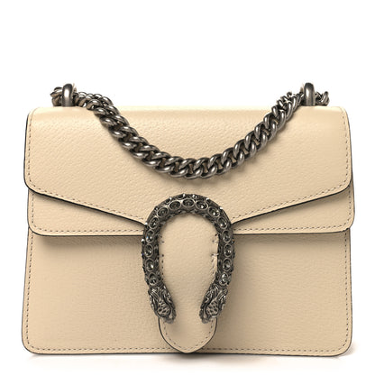 Gucci Textured Calfskin Crystal Mini Dionysus Shoulder Bag Mystic White 1 of 11