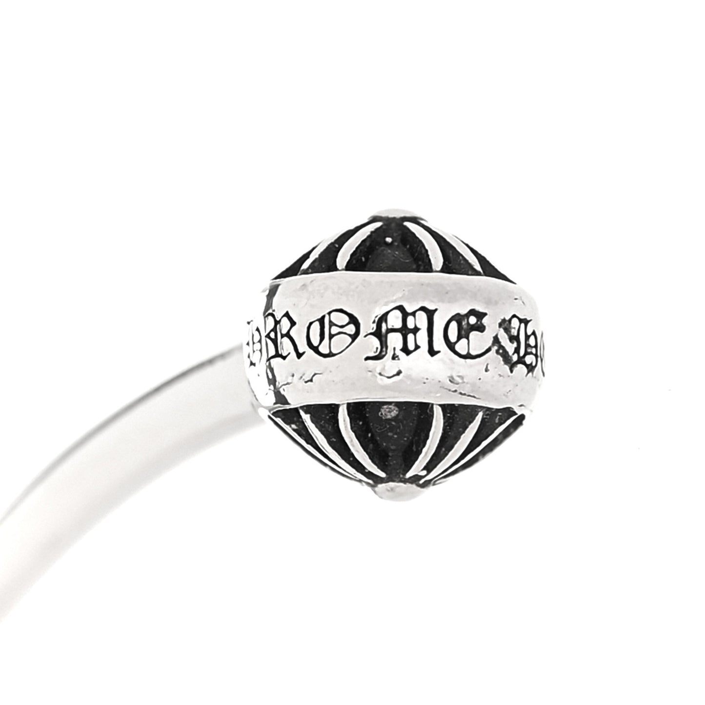 Sterling Silver Tiny E CH Cuff Bracelet
