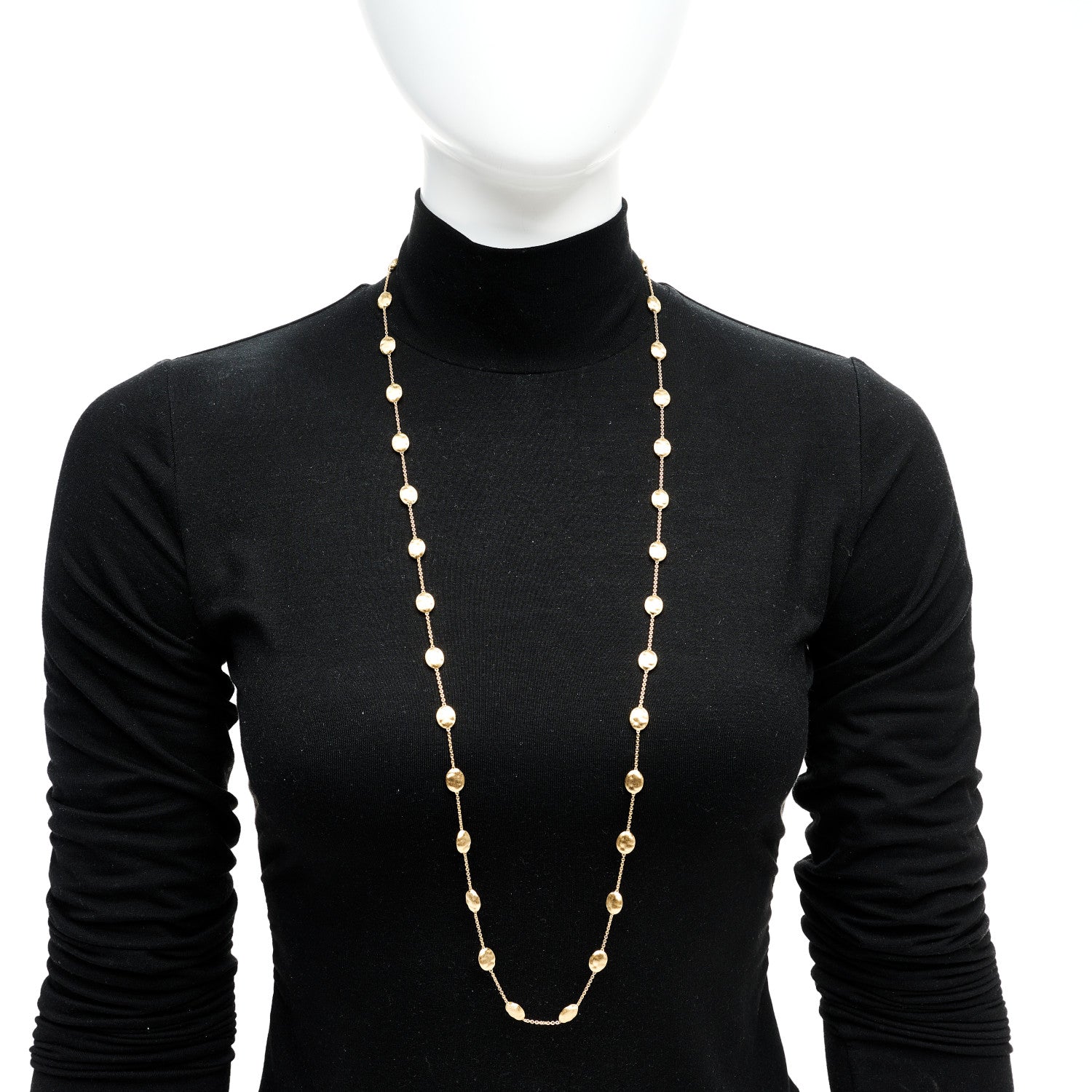 Marco Bicego 18K Yellow Gold Siviglia Long Necklace 2 of 5