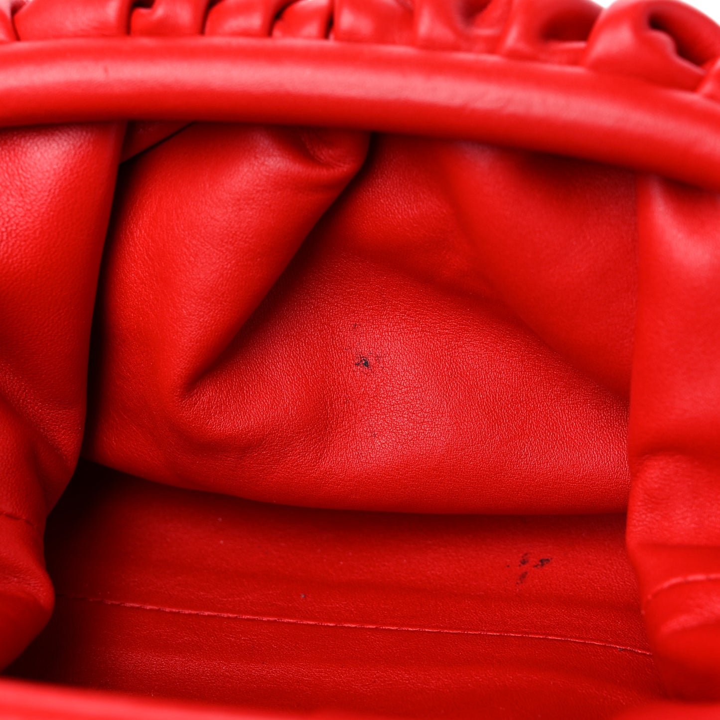 Butter Calfskin The Mini Pouch Red