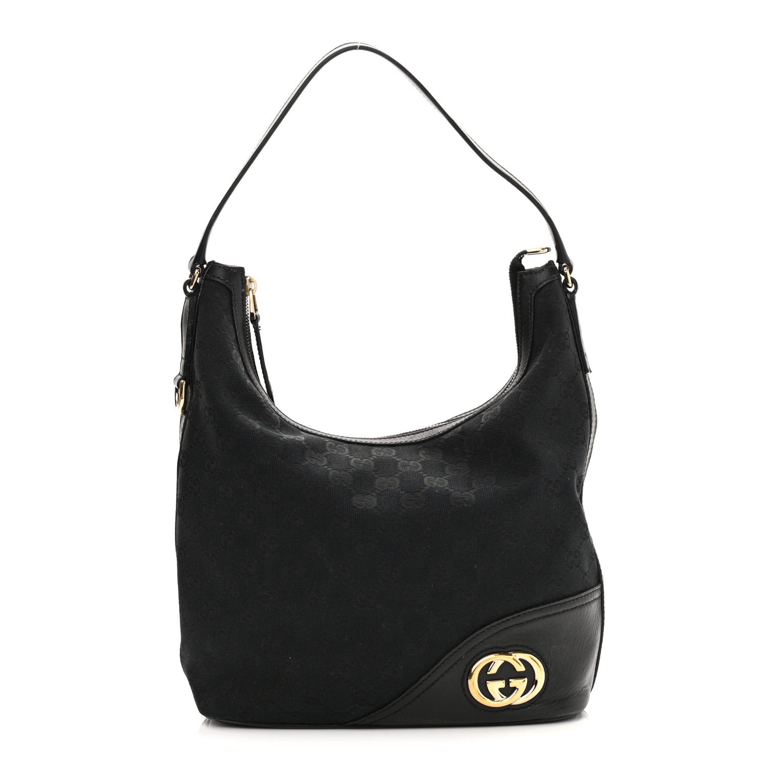 Gucci Monogram New Britt Hobo Black 1 of 11