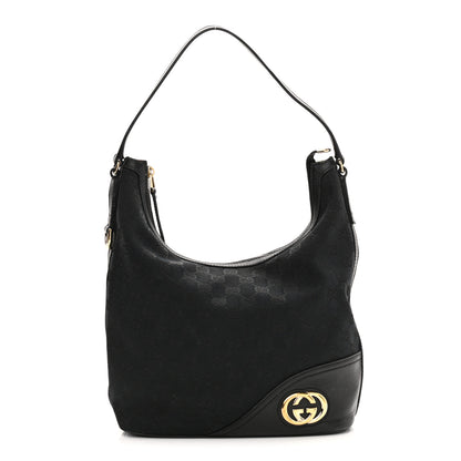 Gucci Monogram New Britt Hobo Black 1 of 11