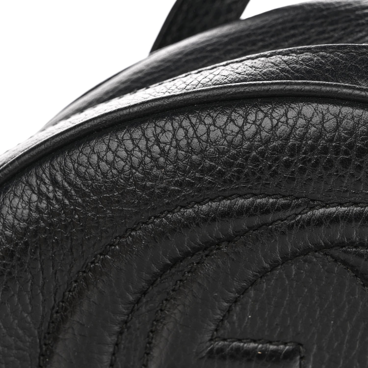 Gucci Pebbled Calfskin Soho Chain Backpack Black 12 of 13