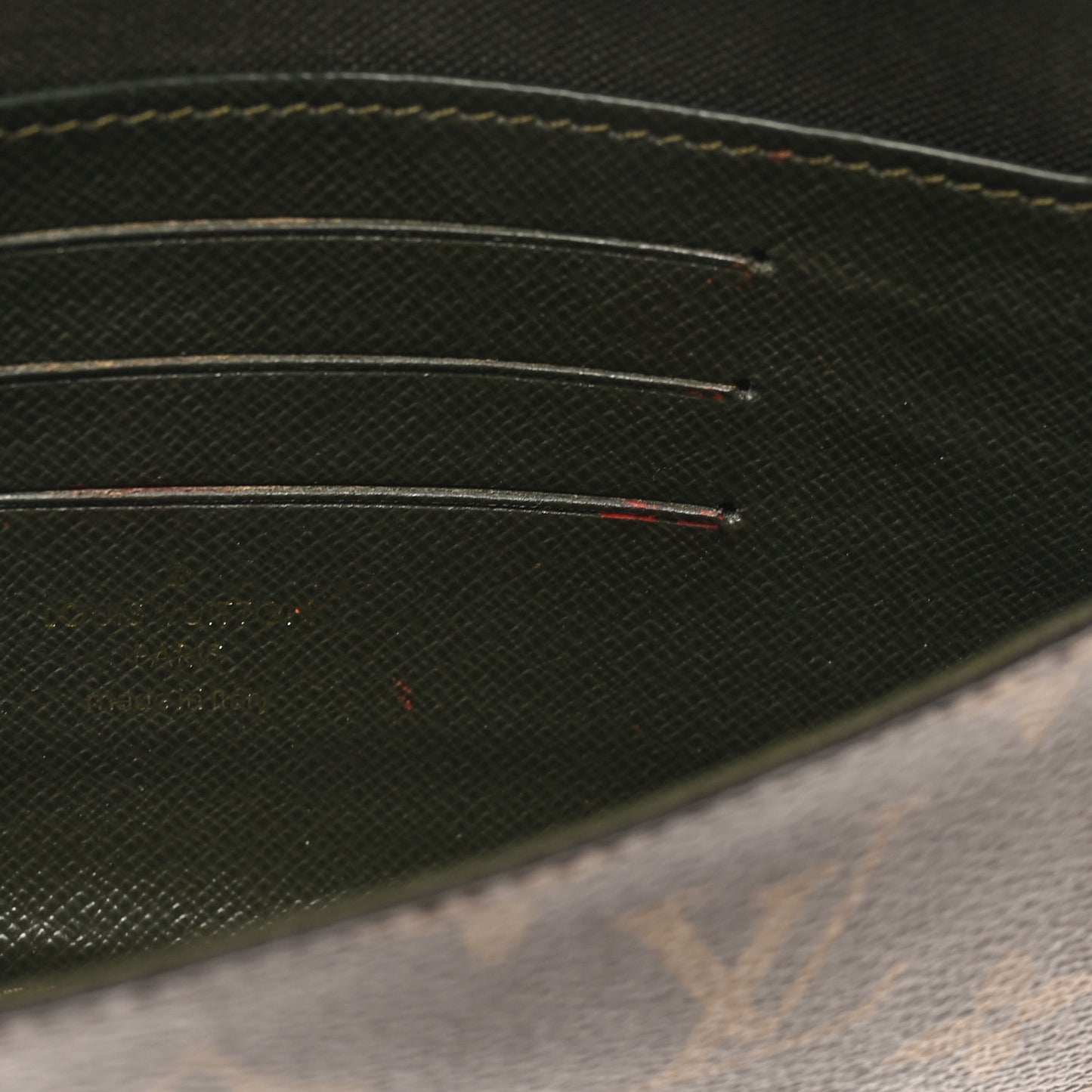 Monogram Felicie Strap & Go Kaki
