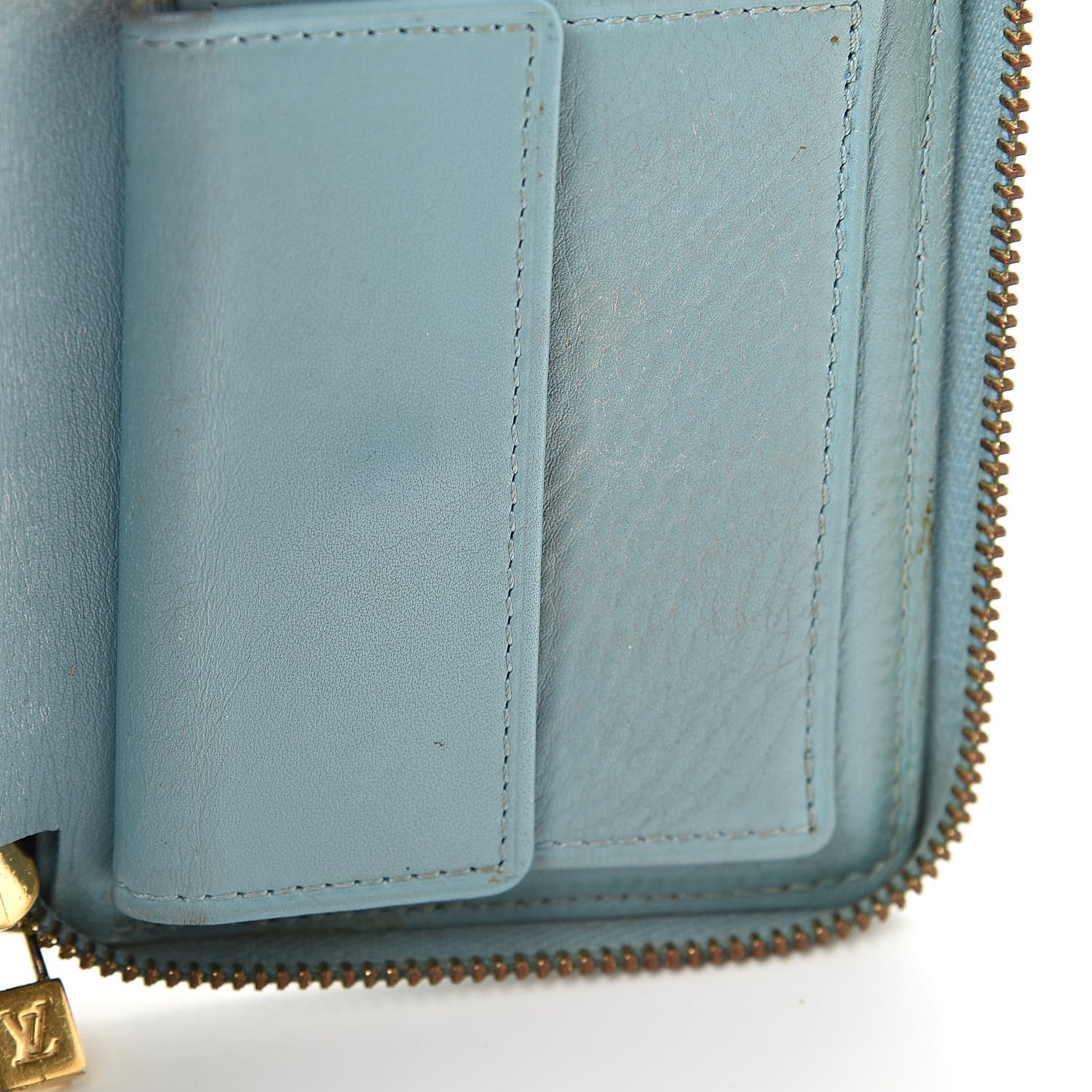 Louis Vuitton Vernis Zippy Coin Purse Baby Blue 9 of 13