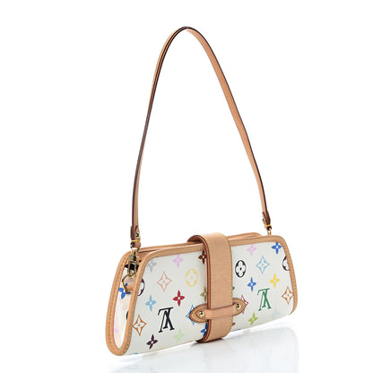 Louis Vuitton Monogram Multicolor Shirley White 2 of 12