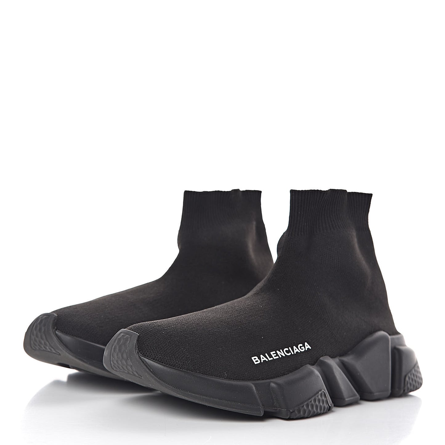 Neoprene Knit Womens Speed Sneakers 37 Black
