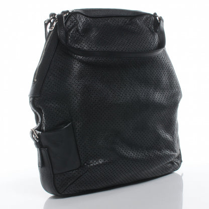Saint Laurent Perforated Leather Zipped Tote Black 3 of 7
