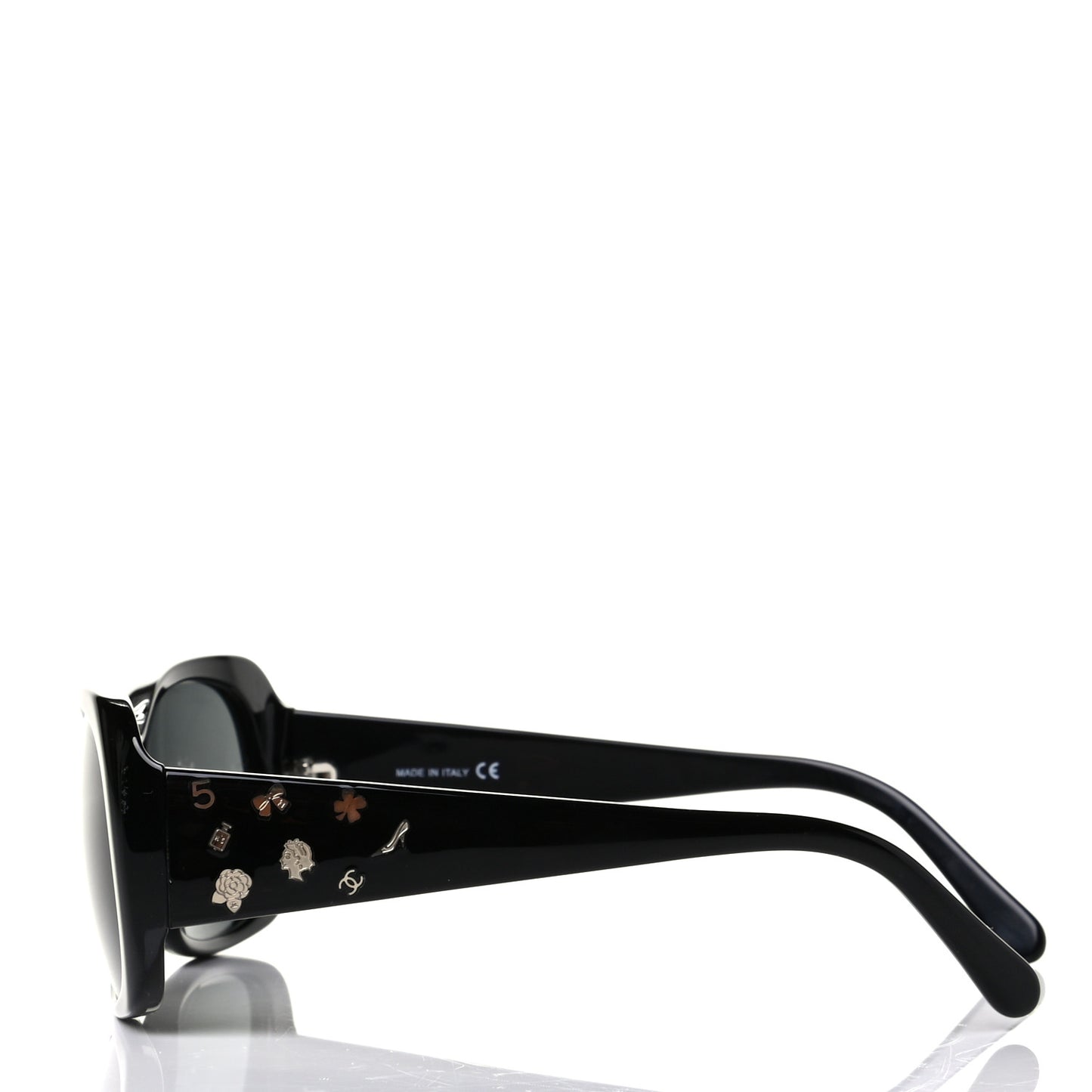 Acetate Charms Sunglasses 5123 Black