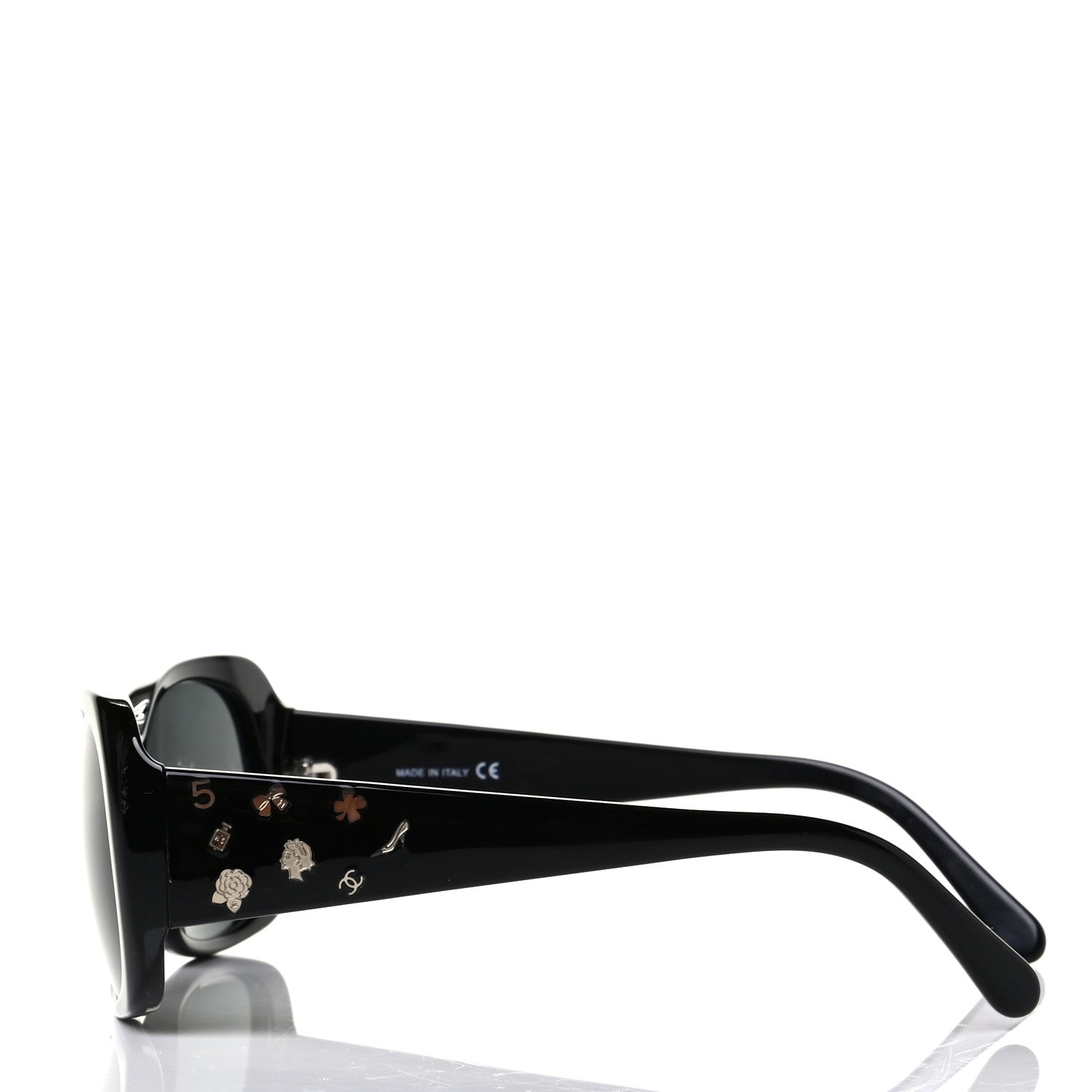 Chanel Acetate Charms Sunglasses 5123 Black 3 of 5