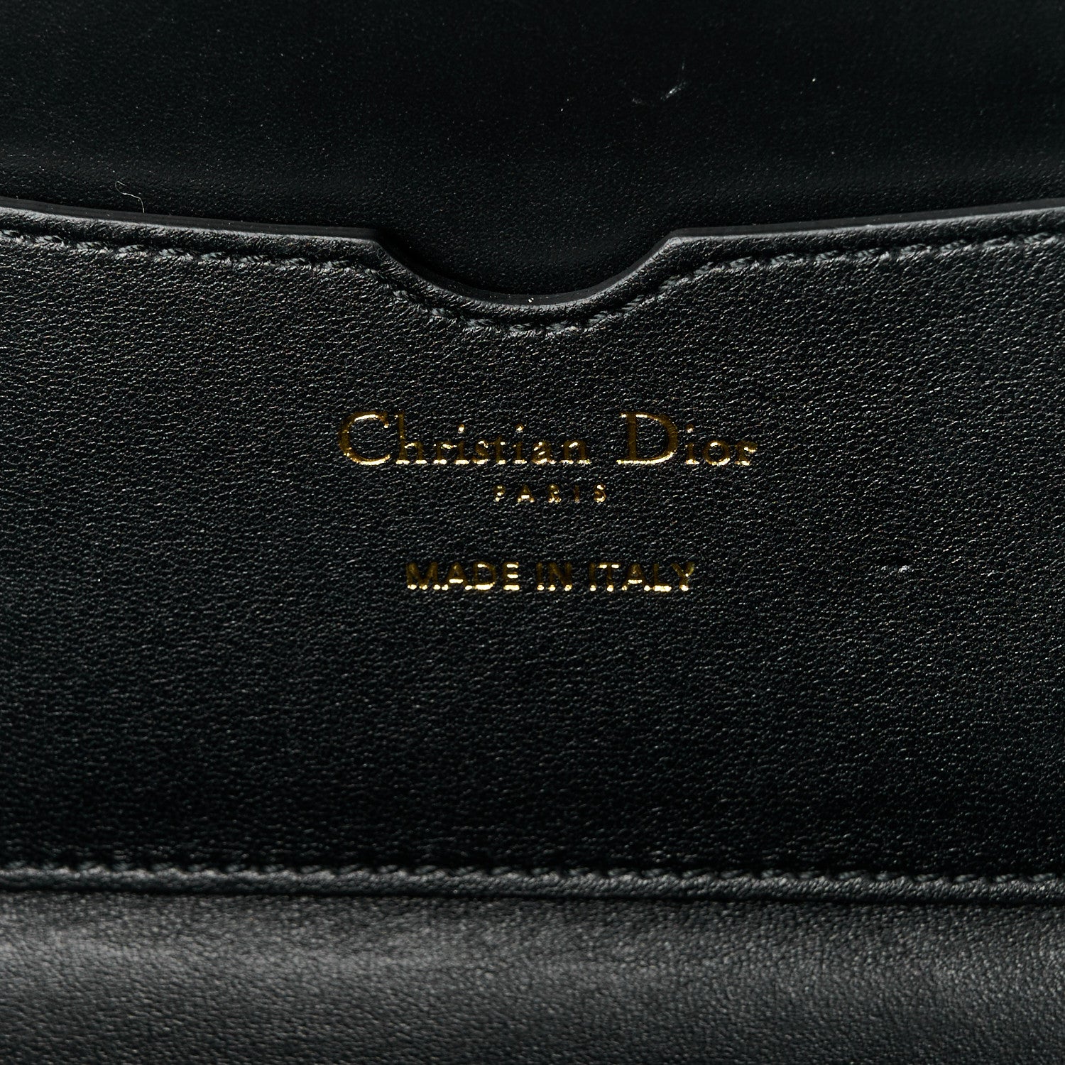 Christian Dior Calfskin Cannage Frame Bag Black 7 of 10