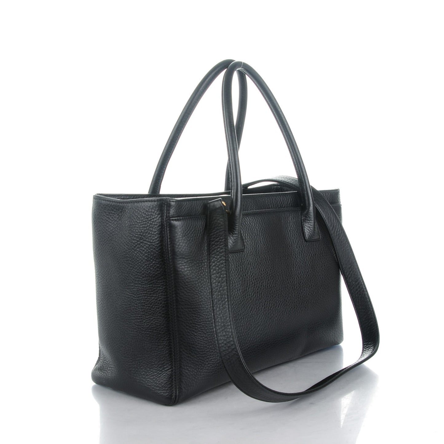 Deerskin Cerf Executive Shopper Tote Black