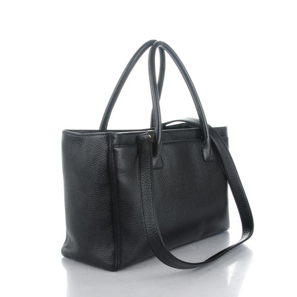 Chanel Deerskin Cerf Executive Shopper Tote Black 3 of 10