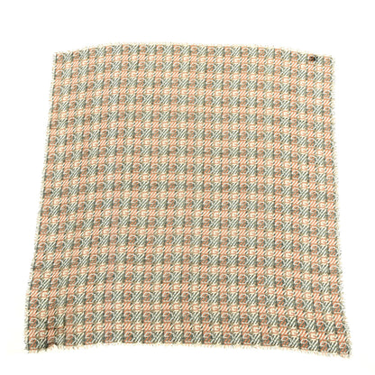 Gucci Modal Cotton Silk Hermion Shawl Scarf Olive Orange 1 of 3