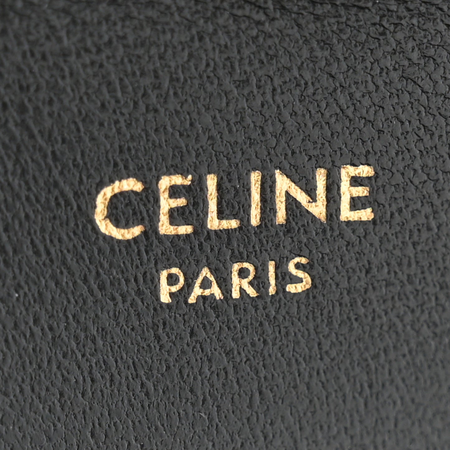 Patent Calfskin Triomphe Mini Besace Clea Black