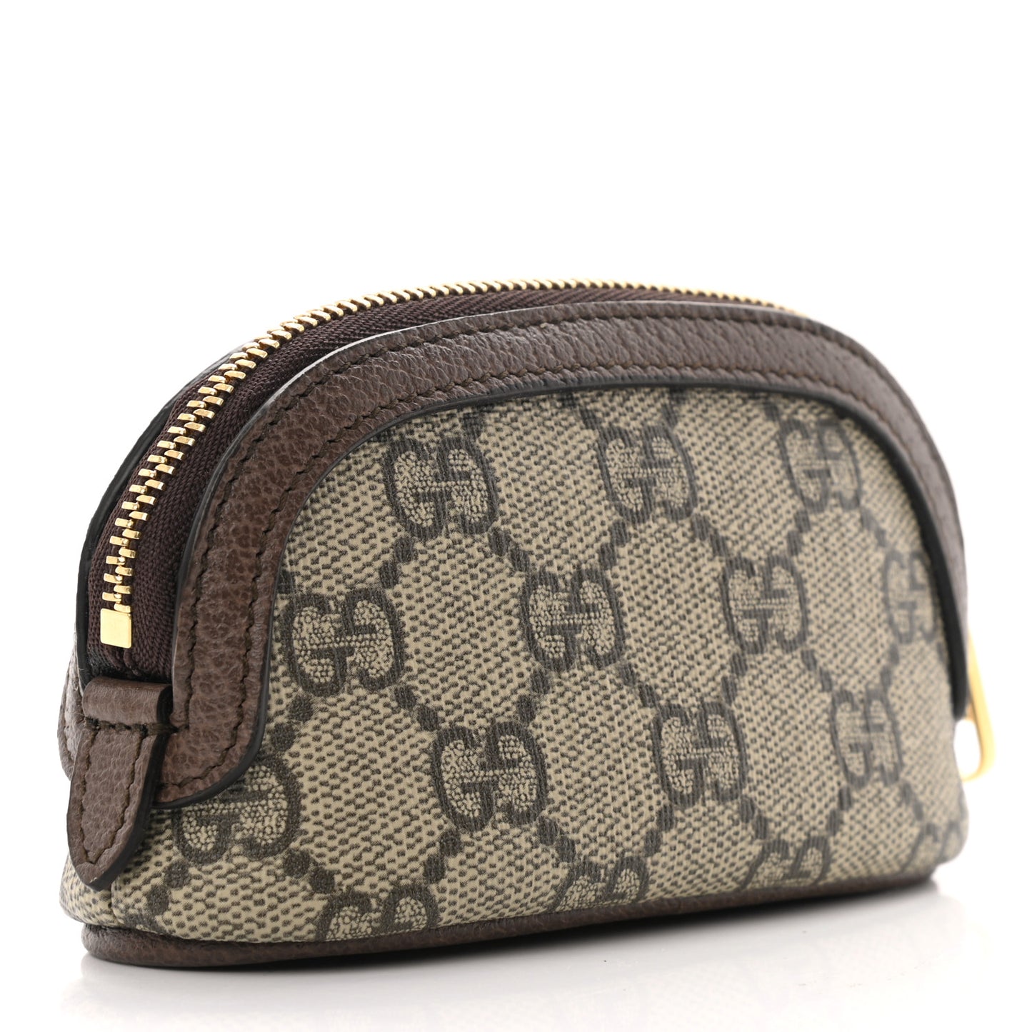 GG Supreme Monogram Web Ophidia Dome Key Pouch Beige New Acero