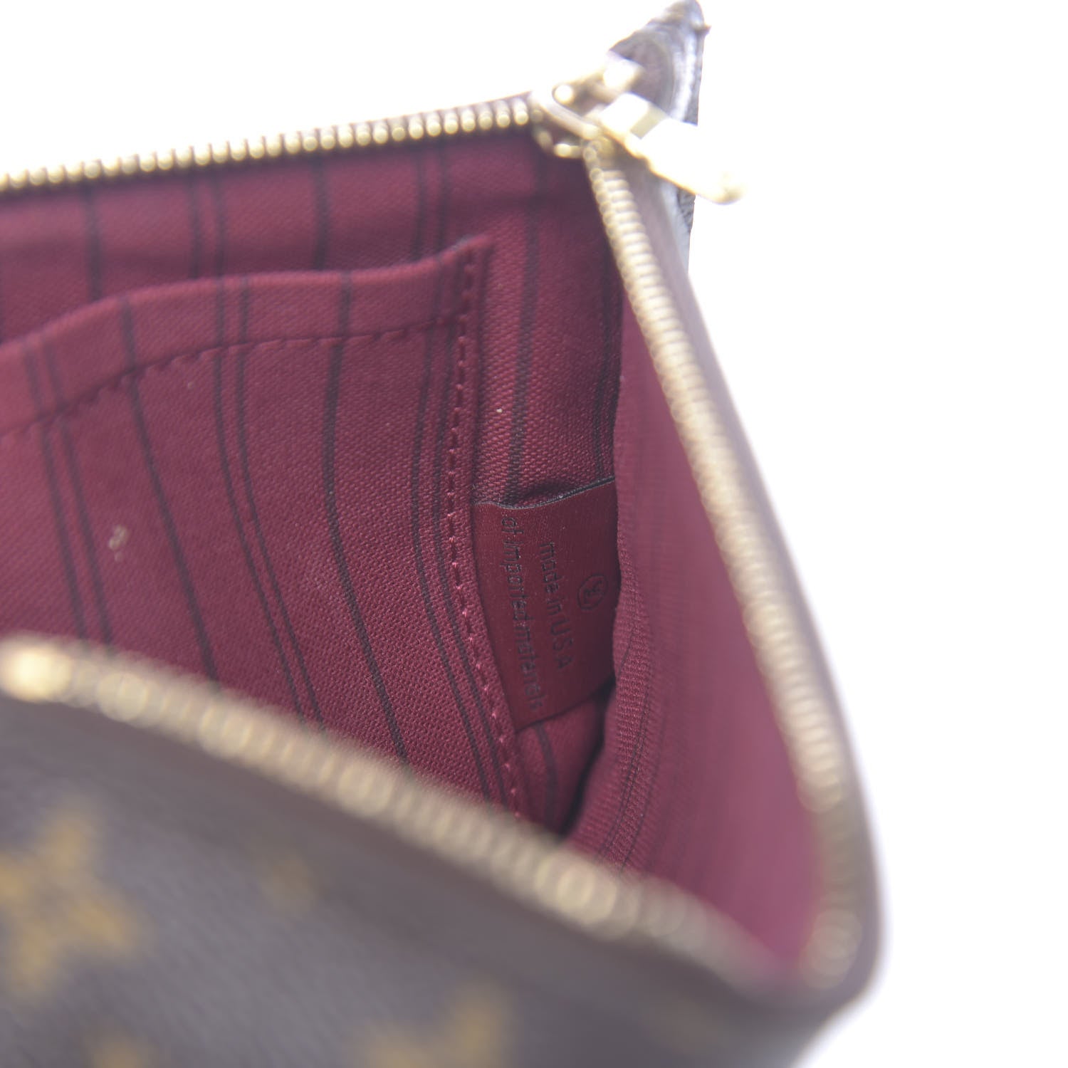 Louis Vuitton Monogram Neverfull MM GM Pochette Fuchsia 7 of 11