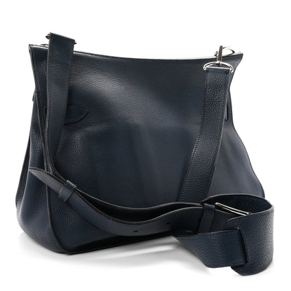 Hermes Taurillon Clemence Jypsiere 34 Bleu de Prusse 3 of 11