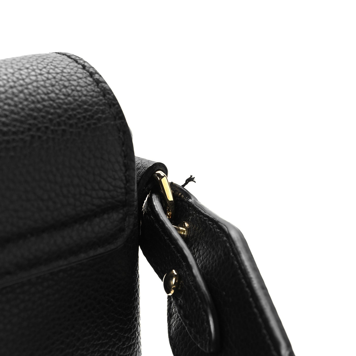 Grainy Calfskin Vintage Check Note Crossbody Bag Black