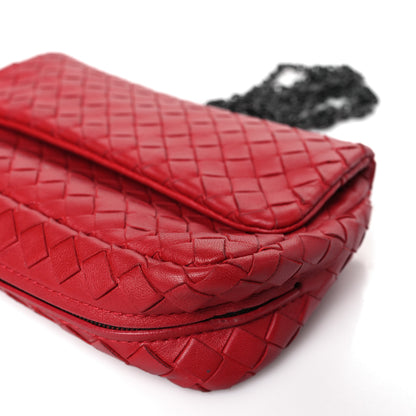 Bottega Veneta Nappa Intrecciato Small Chain Crossbody Red 11 of 11