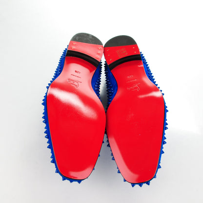 Christian Louboutin Mens Veau Velours Spikes Dandelion Flat 42.5 Electric 5 of 8