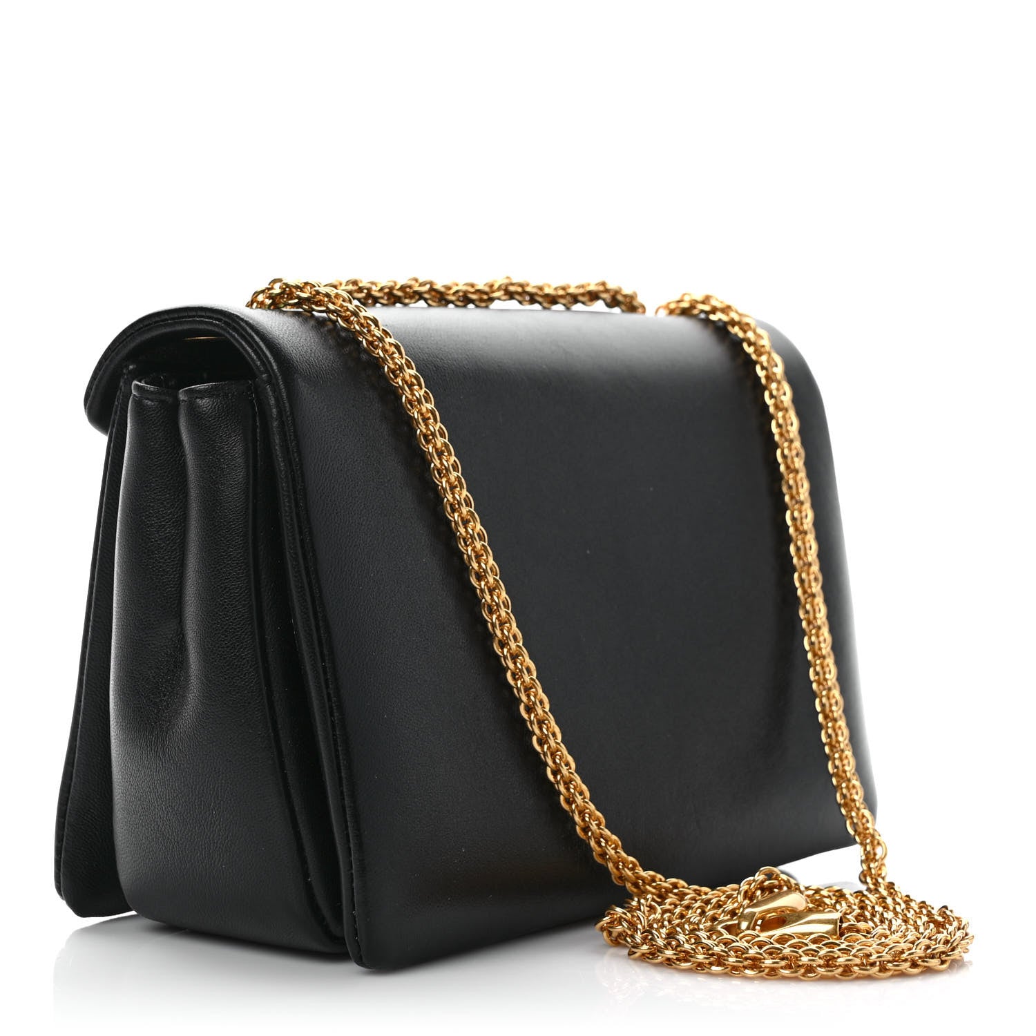 Valentino Garavani Nappa One Stud Chain Clutch Black 3 of 10