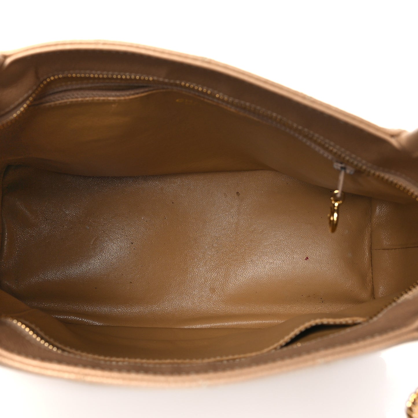Caviar Quilted Medallion Tote Beige