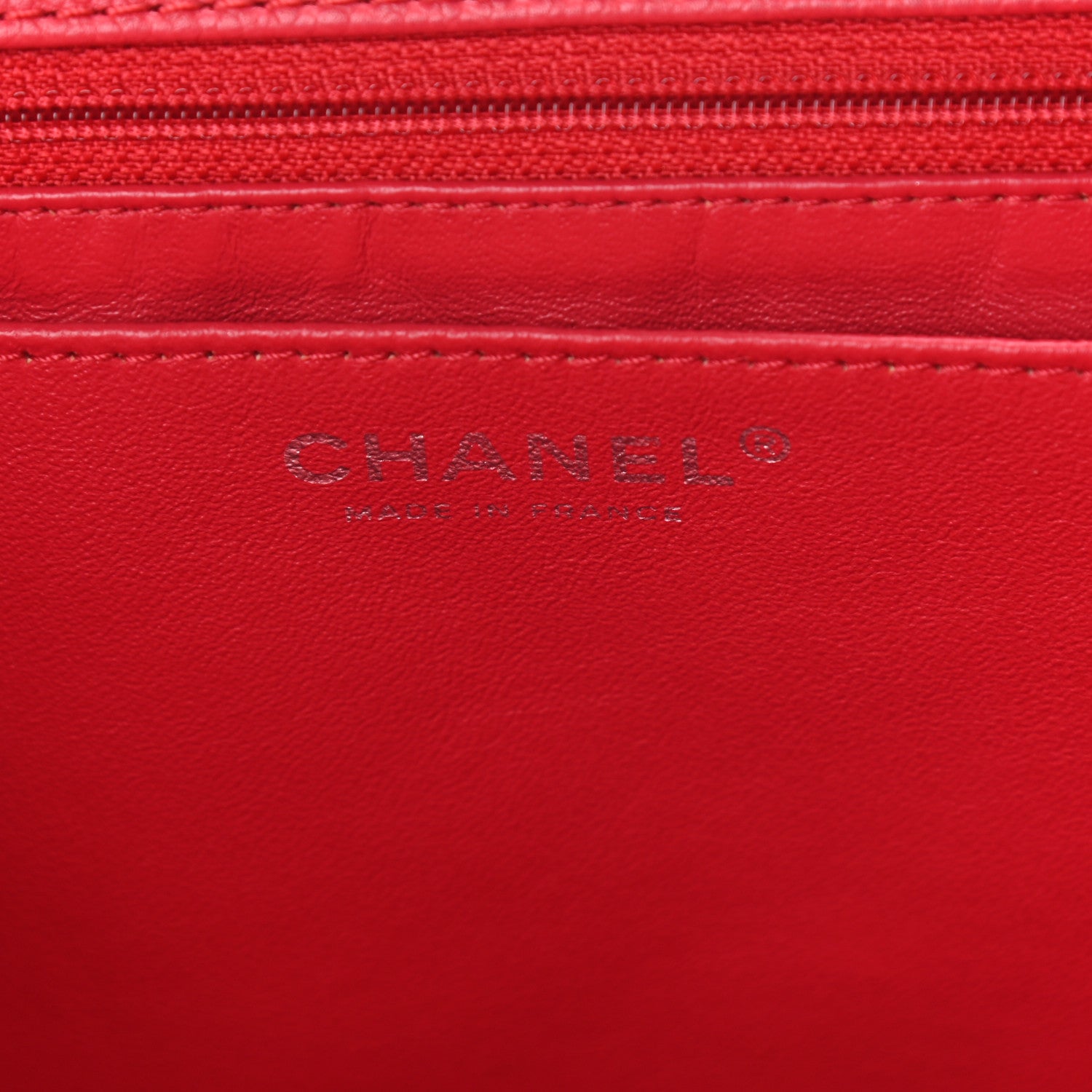 Chanel Washed Caviar Quilted Maxi Single Flap Fuchsia 6 of 10