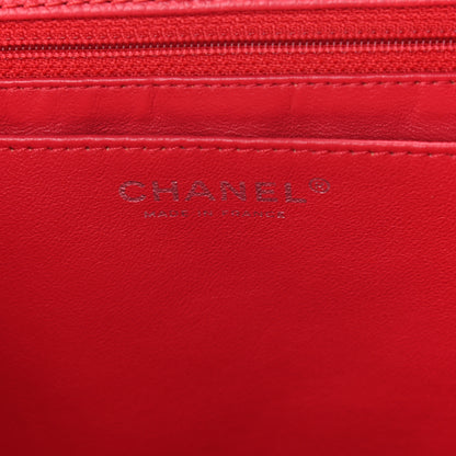 Chanel Washed Caviar Quilted Maxi Single Flap Fuchsia 6 of 10