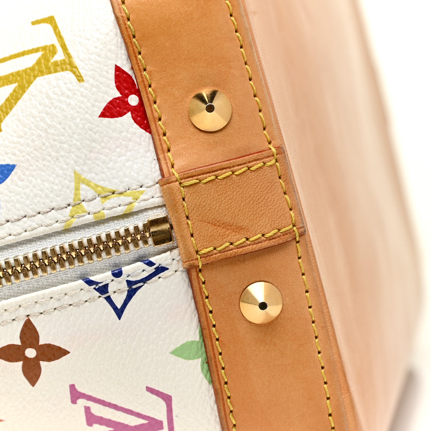 Louis Vuitton Monogram Multicolor Alma White 20 of 21