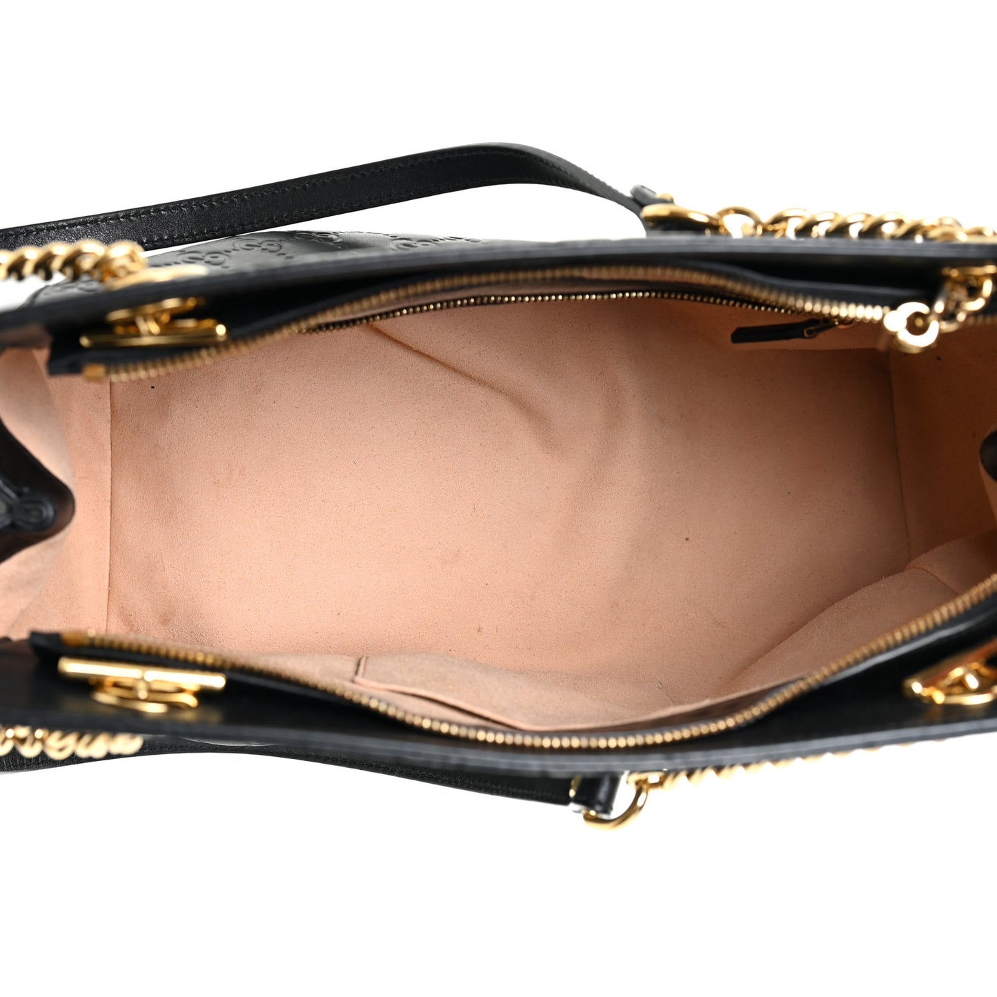 Guccissima Signature Medium Shoulder Tote Bag Black