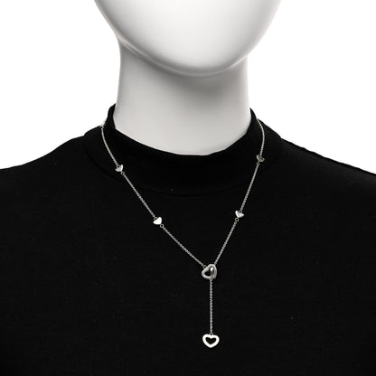 Tiffany Sterling Silver Heart Lariat Necklace 2 of 4