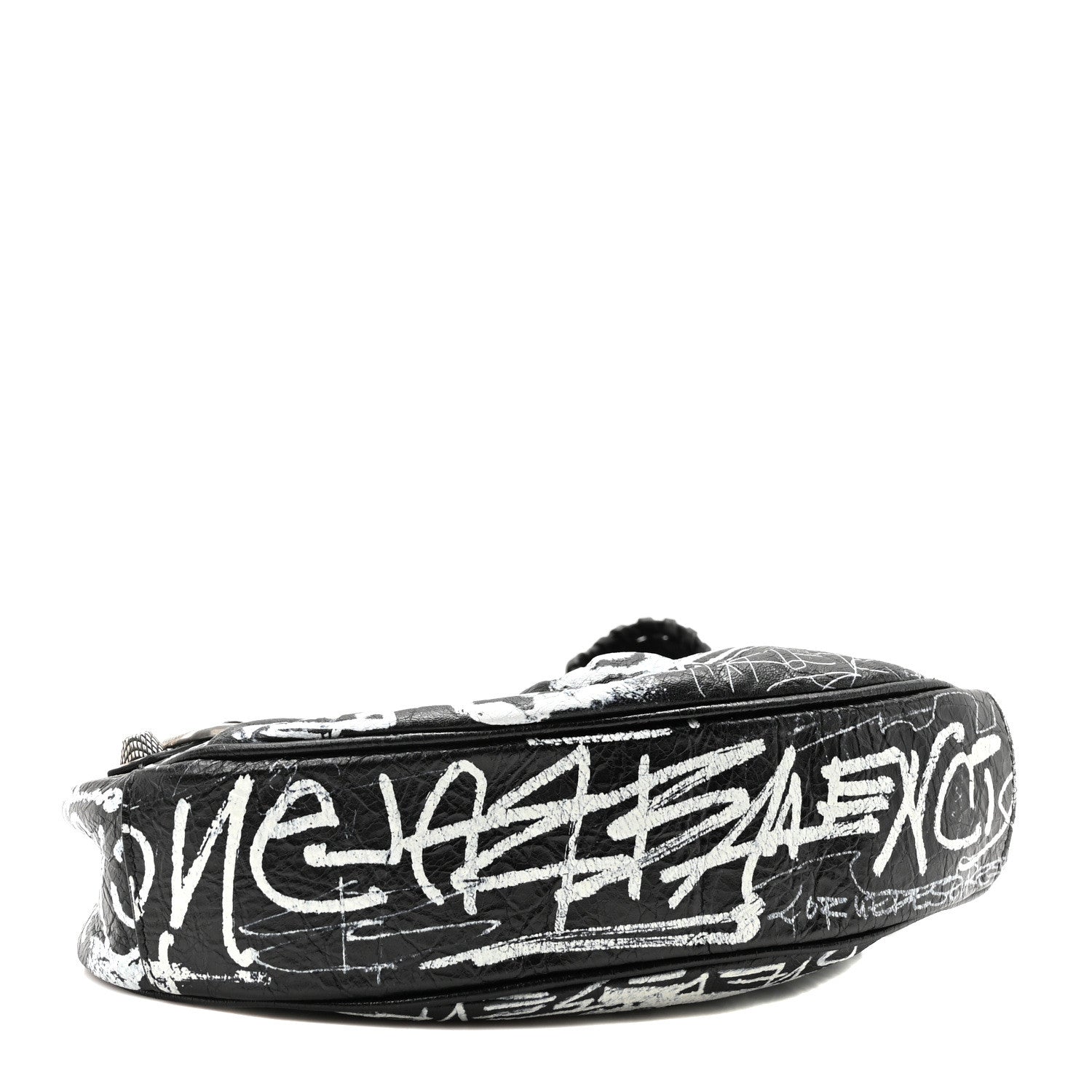 Balenciaga Agneau Arena Graffiti Le Cagole Shoulder Bag XS White Black 5 of 11