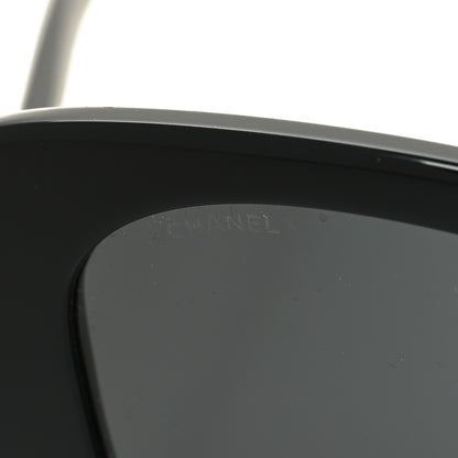 Chanel Acetate Strass Square Sunglasses 5422-B Black White 7 of 8