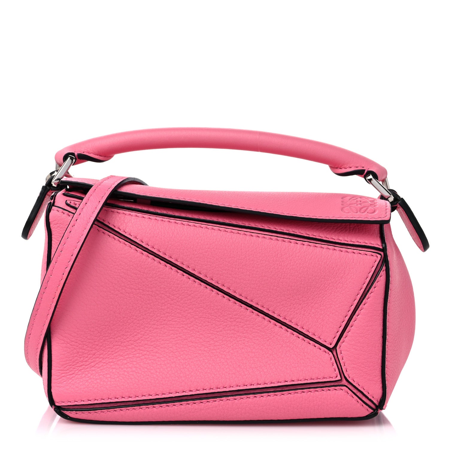 Loewe Calfskin Mini Puzzle Bag Wild Rose 1 of 8