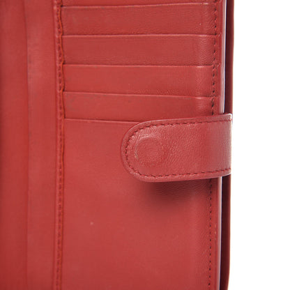 Bottega Veneta Nappa Intrecciato French Wallet China Red 10 of 12