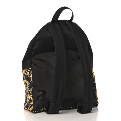 Versace Nylon Barocco Signature Print Backpack Black 3 of 9